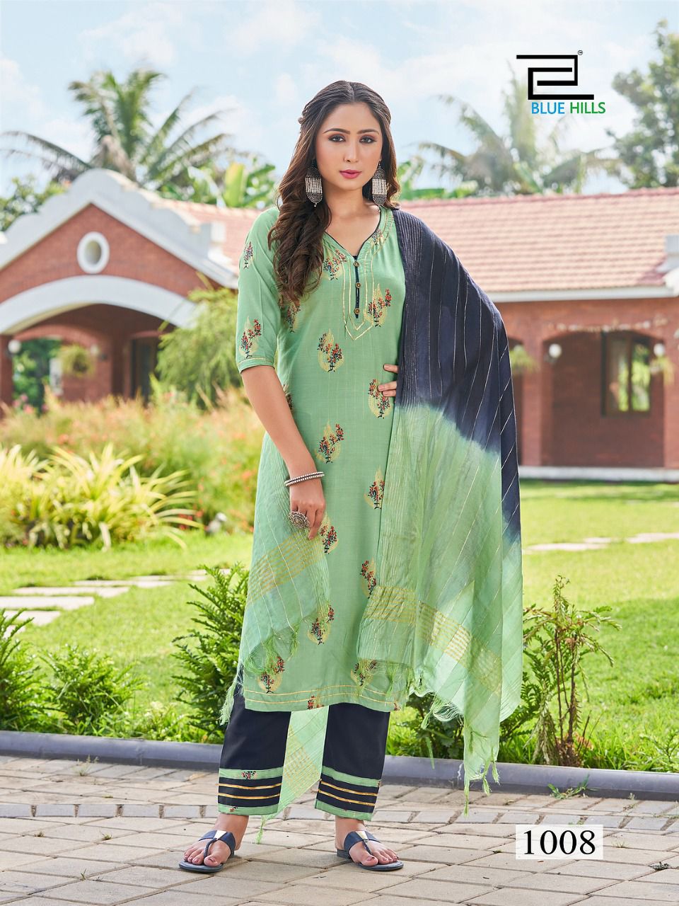 Blue Hills Lockup 1 Rayon Festive Wear Designer Rayon Ready Made Collection
